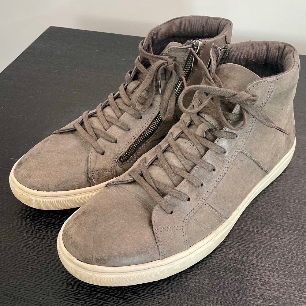 Four Brothers Mid-Top Leather Sneakers Mens Size 11.5